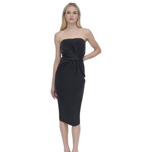 DKNY Black Strapless Dress